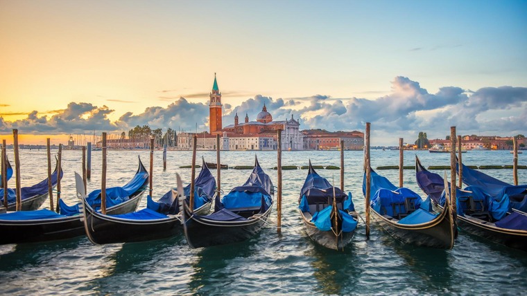 Gondeln in Venedig