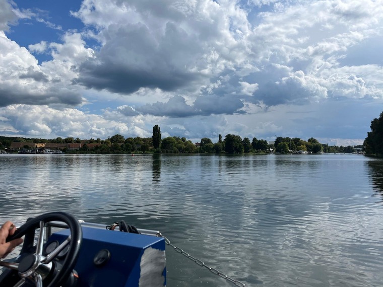 Hausboot auf der Dahme, Brandendburg