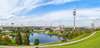 Sehenswürdigkeiten in München: ein Blick aus der Vogelperspektive auf den Olympiapark