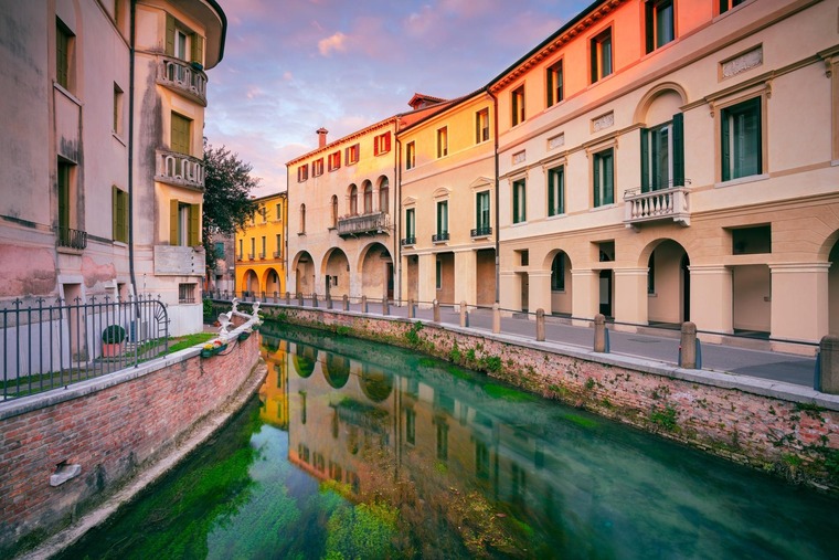 Die engen Kanäle in Treviso.