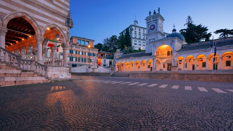 Bezaubernde Altstadt in Udine.