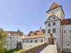 Zu den Passau Sehenswürdigkeiten gehört das Veste Oberhaus. Auf dem Bild sieht man den Blick auf das Veste Oberhaus.