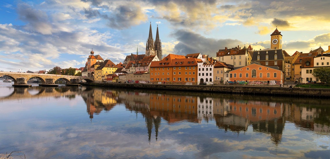 Regensburg Sehenswürdigkeiten - Panoramablick der Stadt