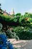 Zu den Venedig  Sehenswürdigkeiten gehört der Giardini Reali. Im Bild ein Blick auf den Garten, die Stadt im Hintergrund. 