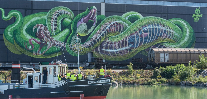 Sehenswürdigkeit in Linz: die Mural Harbour Gallery