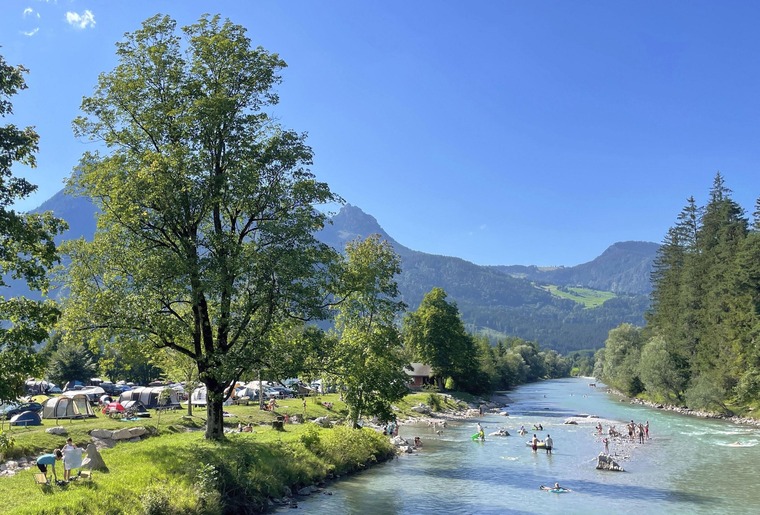 Zelten in Saalach am Grubhof