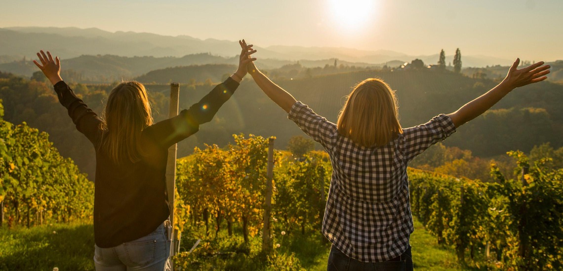 Südsteiermark Ausflugsziel: Die Herbstsonne in der Südsteiermark genießen