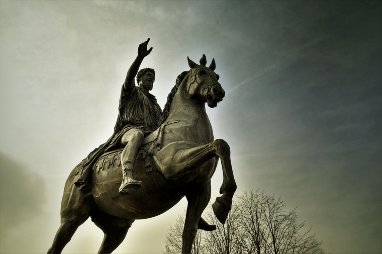 Das Marc Aurel Denkmal in Tulln.