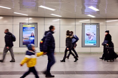 © ÖBB/Andreas Scheiblecker Hauptbahnhof Wien Gang Railscreen