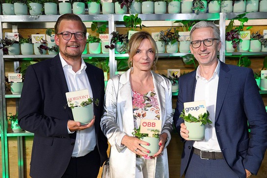 Jürgen Hofer (Horizont), Karin Seywald-Czihak (ÖBB Werbung), Andreas Vretscha (groupM) 