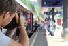 Fotograf am Bahnsteig
