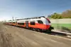 Cityjet fährt mit voller Geschwindigkeit