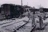 Bombenschäden am Bahnhof Wels