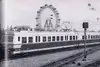 Wiener Schnellbahn mit Prater im Hintergrund