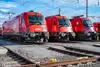 Mehrere Triebfahrzeuge stehe auf den diversen Abstellgleisen