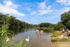 Badeplatz am Radweg durch die Lobau