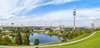 Sehenswürdigkeiten in München: ein Blick aus der Vogelperspektive auf den Olympiapark