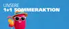 Werbeplakat von 1+1 Sommeraktion der ÖBB Werbung
