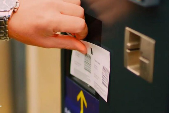 Textinsert: Scanvorgang bei der Park&Ride-Anlage