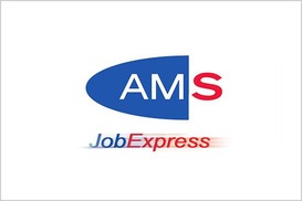 AMS JobExpress Logo, blau-rot-weiß