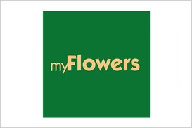 my Flowers Logo, grün-gelb