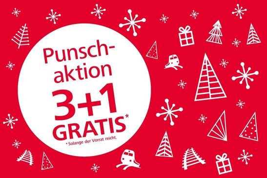 Punschaktion 3+1 Gratis