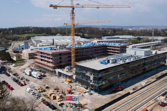 Baustelle ÖBB-Bildungscampus in St. Pölten