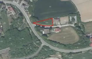 Satellitenaufnahme von unbebautem Grundstück in Blindenmarkt