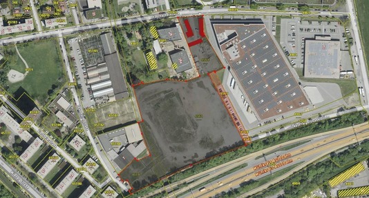 Luftbildaufnahme vom Grundstück