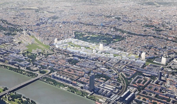 Flugbild Nordbahnhof- und Nordwestbahnhofgelände