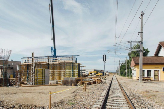 Baustelle am Bahnhof