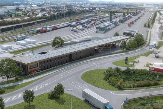 Visualisation of the new access building