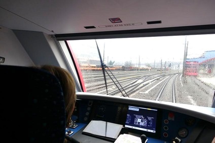 View from a locomotive