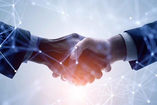 Handshake, grafische Darstellung eines Netzwerkes