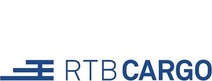 Logo RTB Cargo<br/>Textinsert: weißer Hintergrund, links graues Icon, grau RTB CARGO