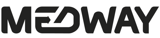 Logo Medway <br/>Textinsert: weißer Hintergrund, schwarz Medway