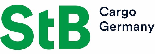 Logo StB Cargo Germany<br/>Textinsert: weißer Hintergrund, grün StB, schwarz Cargo Germany