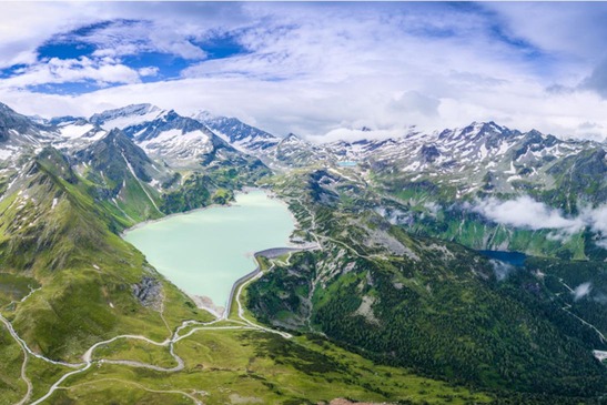 Panorama vom Stausee in Stubachtal