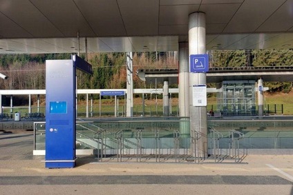 Textinsert: Foto Parkplatz von E-Scooter