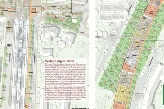 Miniaturansicht: Siegerprojekt 2<br/>Textinsert: bunte Skizze von Siegerprojekt