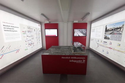 Foto: Innenansicht Infopunkt Verbindungsbahn