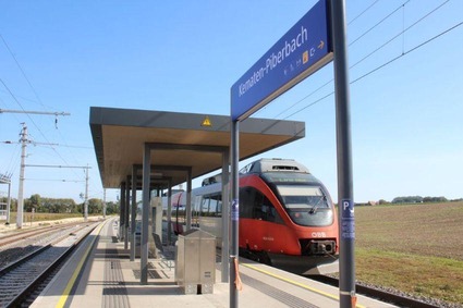 Picture of a station with a train