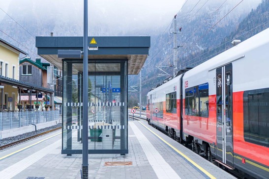 Railway station Obertraun Dachsteinhöhlen