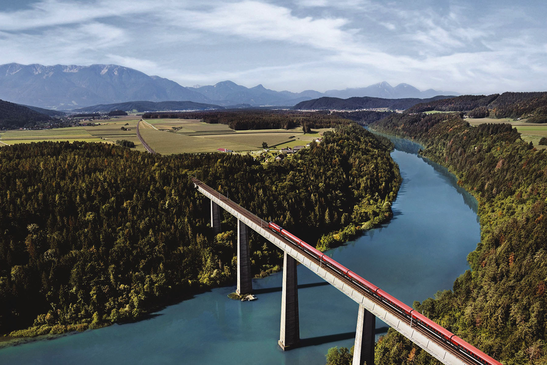 Koralmbahn Visualisierung Jauntalbrücke