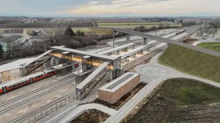 Visualisierung Bahnhof Götzendorf Blickrichtung Nordwest