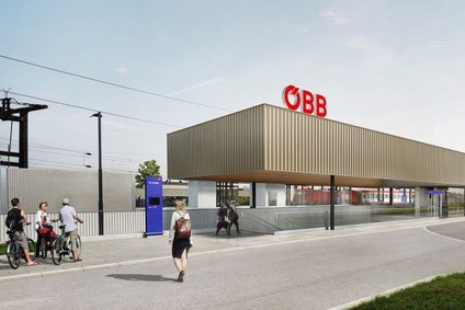Bahnhof Himberg Vorplatz