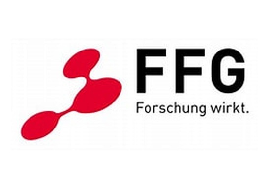 Logo FFG Forschung wirkt.<br/>Textinsert: weißer Hintergrund, rotes Icon, schwarz FFG, darunter schwarz Forschung wirkt.