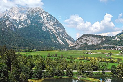 View of Grimming in the Enns Valley