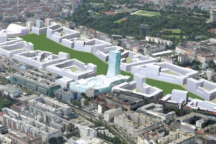 Visualisation of a new city district.