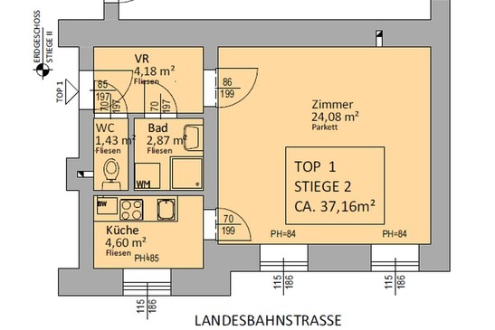 Grundriss Top 1